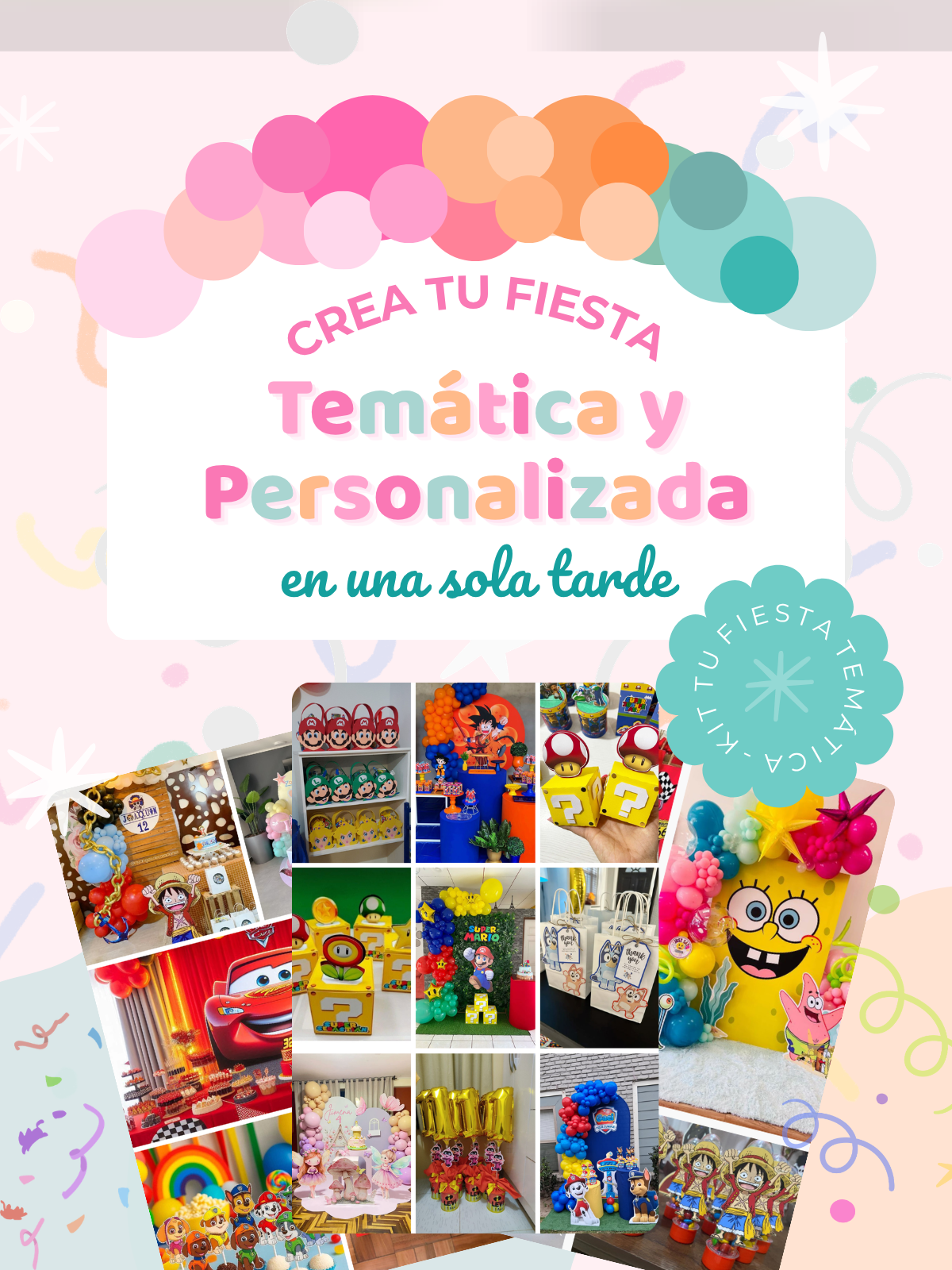Crea tu fiesta temática y personalizada